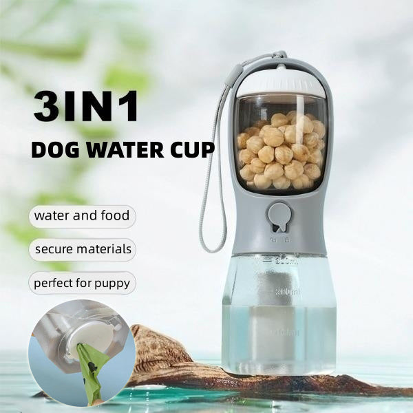 HydraPaw™ 3-in-1 Portable Pet Bottle